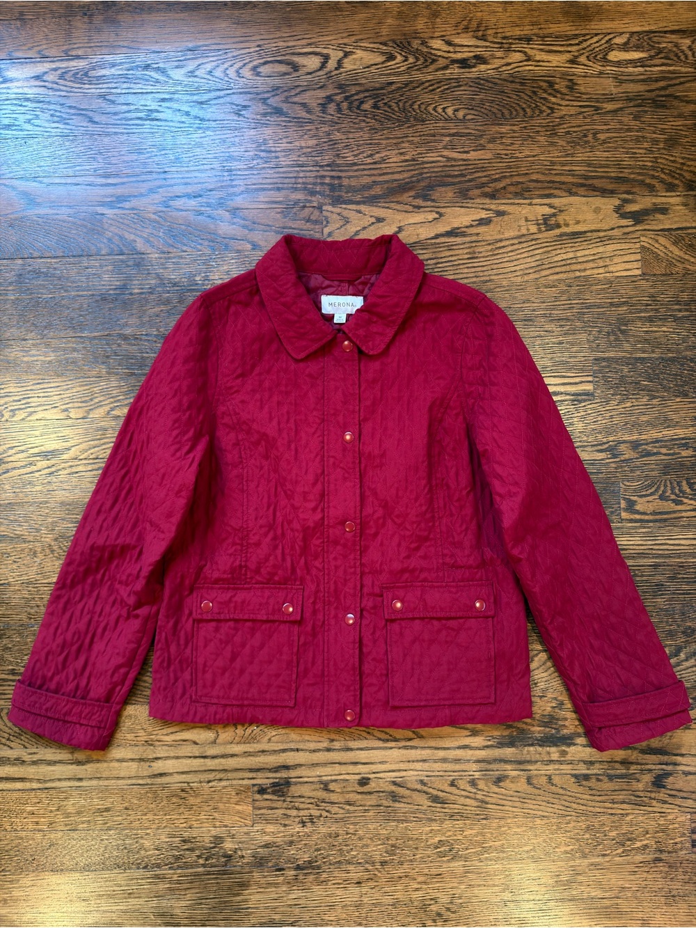 Merona Quilted Red Jacket
